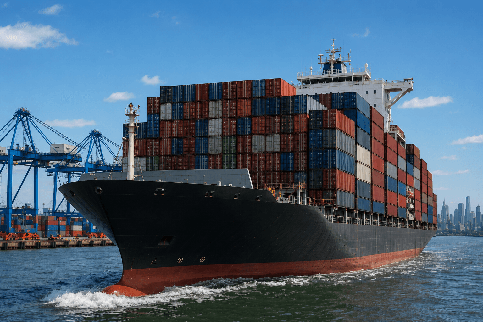 Krok 5 - transport statkiem do Europy